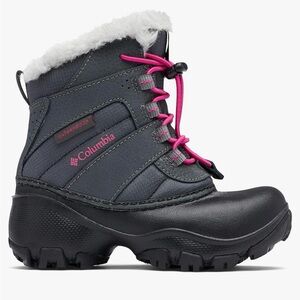 Columbia Black and Pink Snow Boots